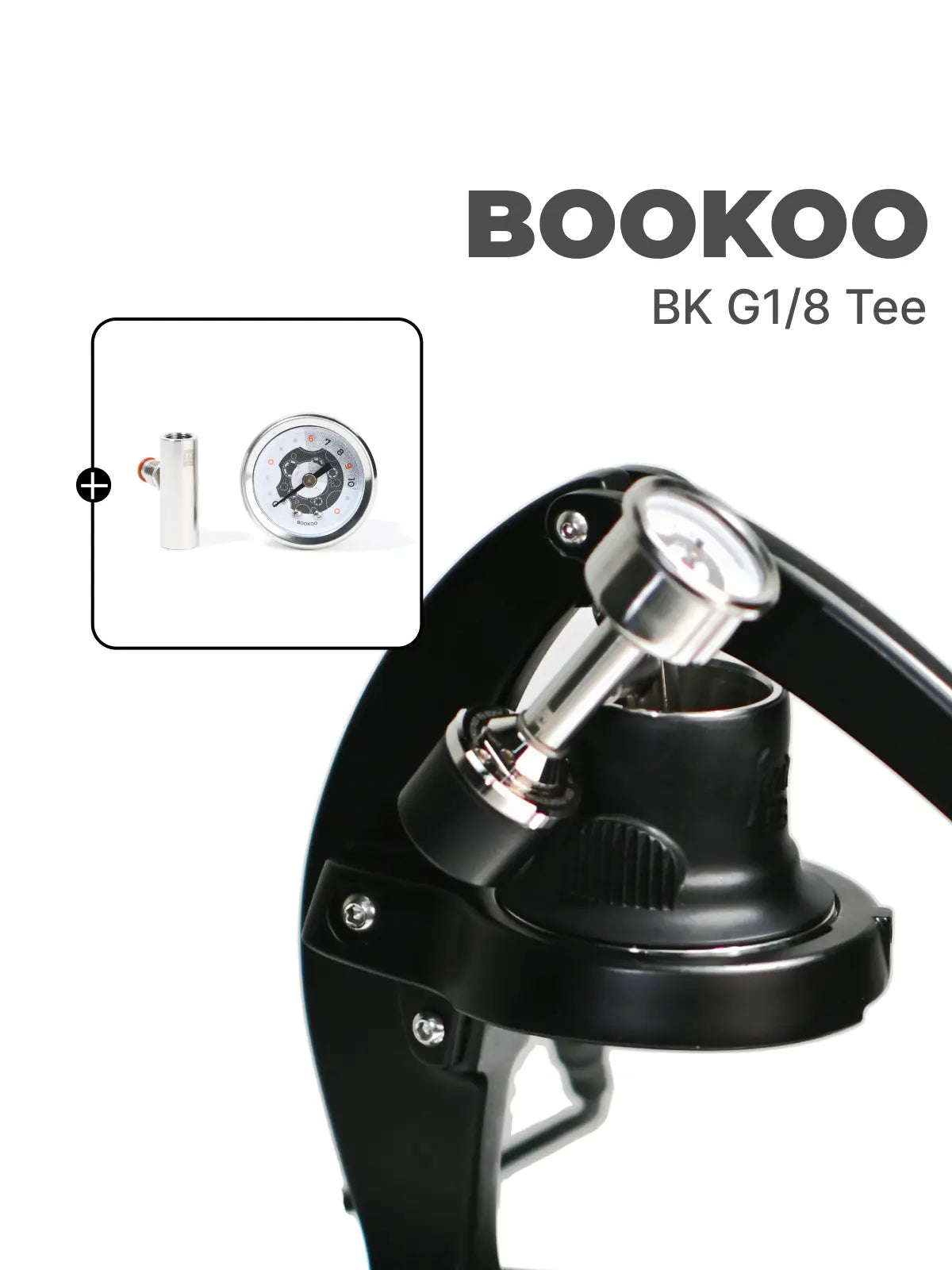 G1/8 FFM T Splitter&Gauge(For Flair58) - BOOKOO | Design-Tech Coffee Tools