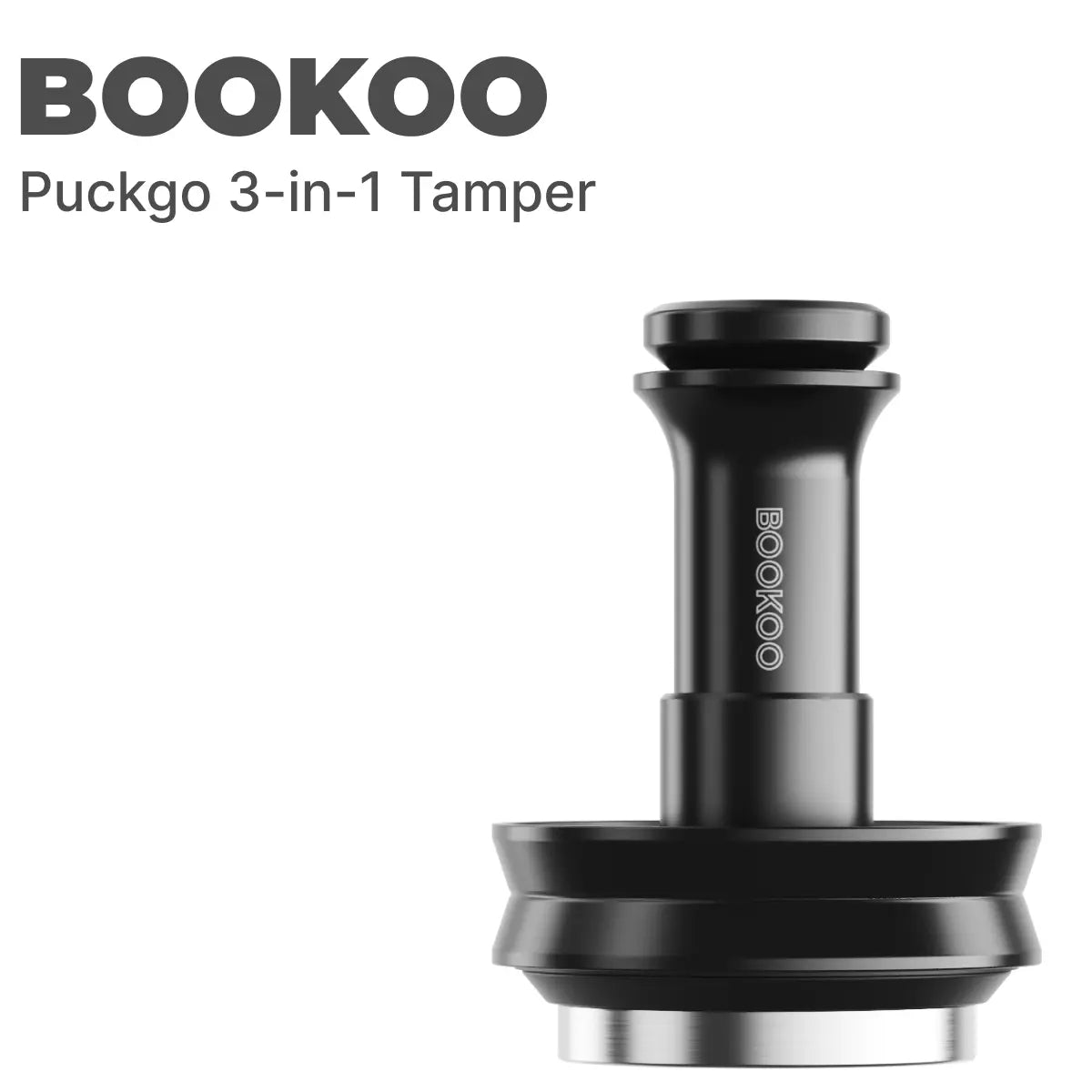 BOOKOO PUCKGO 3-in-1 Tamper ( Impact Tamper | Dosing Ring | WDT Distribution Tool ) - BOOKOO | Design-Tech Coffee Tools