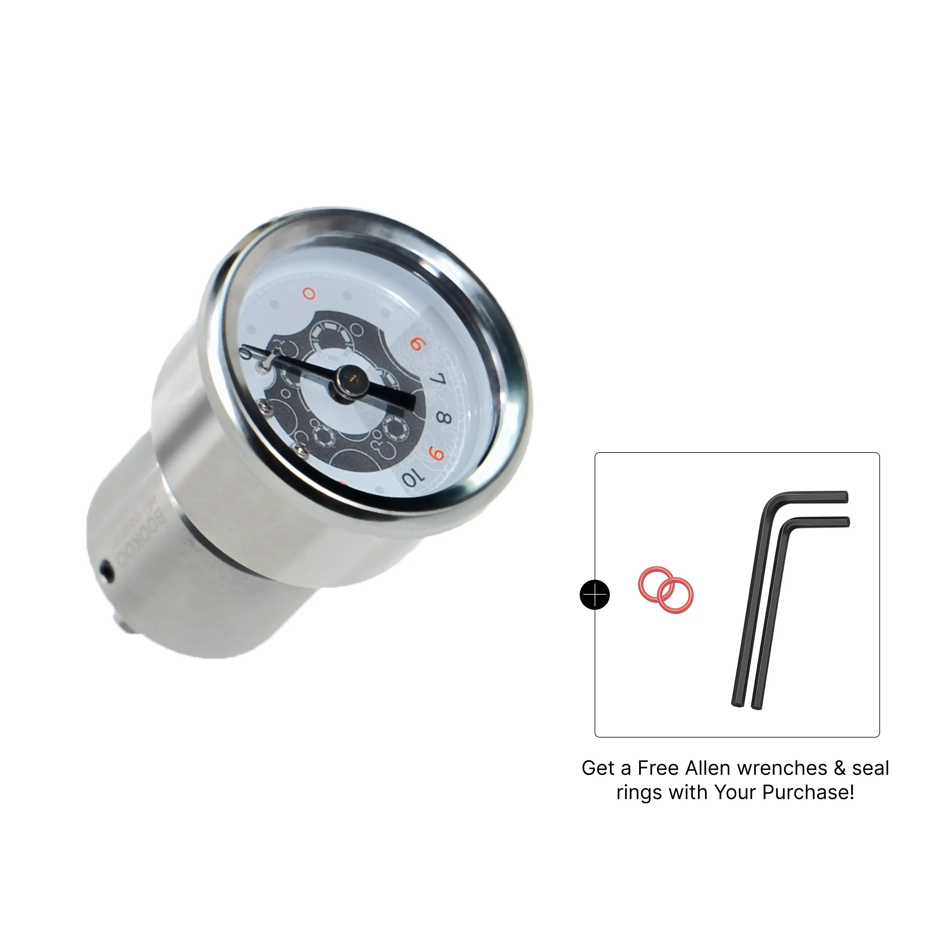 BOOKOO E61 Tee&Gauge With E61 group heads (M6 thread)