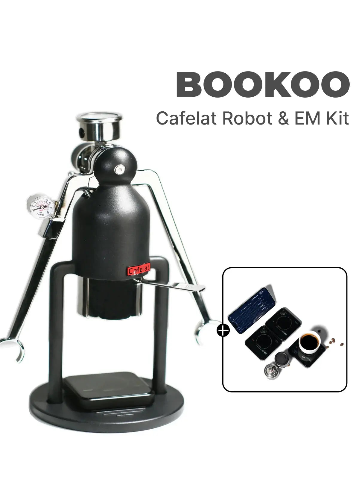 BOOKOO EM bundle for the Cafelat Robot BOOKOO | Design-Tech Coffee Tools
