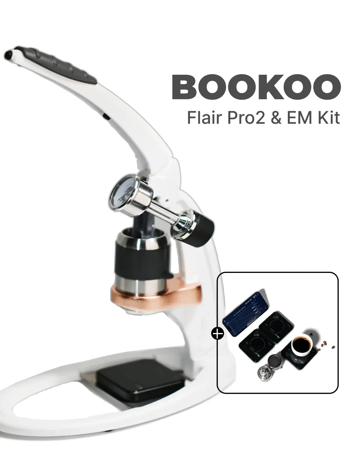 BOOKOO EM bundle for the Flair Pro2 BOOKOO | Design-Tech Coffee Tools