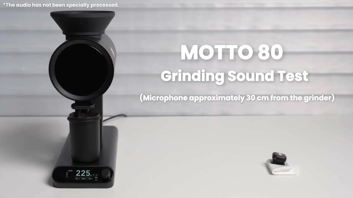 Understanding the Motto80's grinding sound: why bean feed rate matters BOOKOO | Design-Tech Coffee Tools