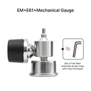 BOOKOO E61 Tee&Gauge With E61 group heads (M6 thread) BOOKOO